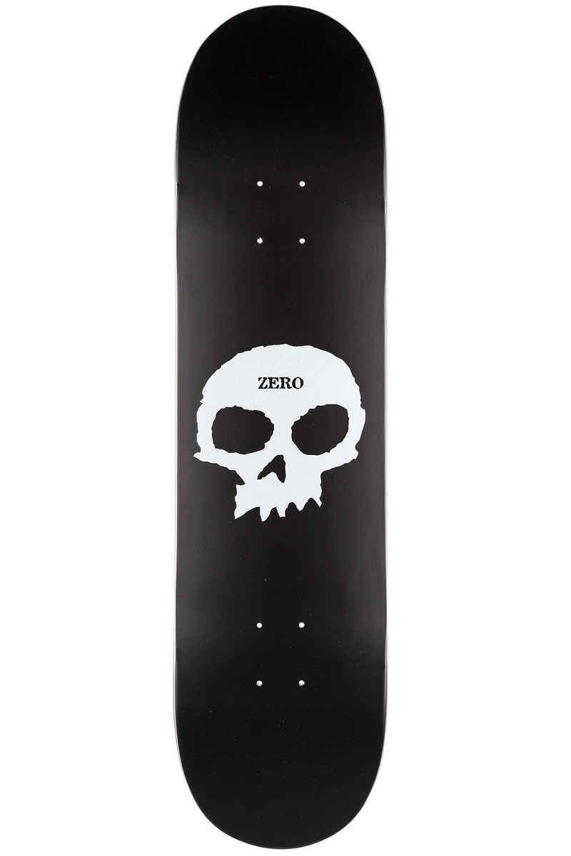 Zero Team Single Skull 8.25" Deck (black perlescent white)