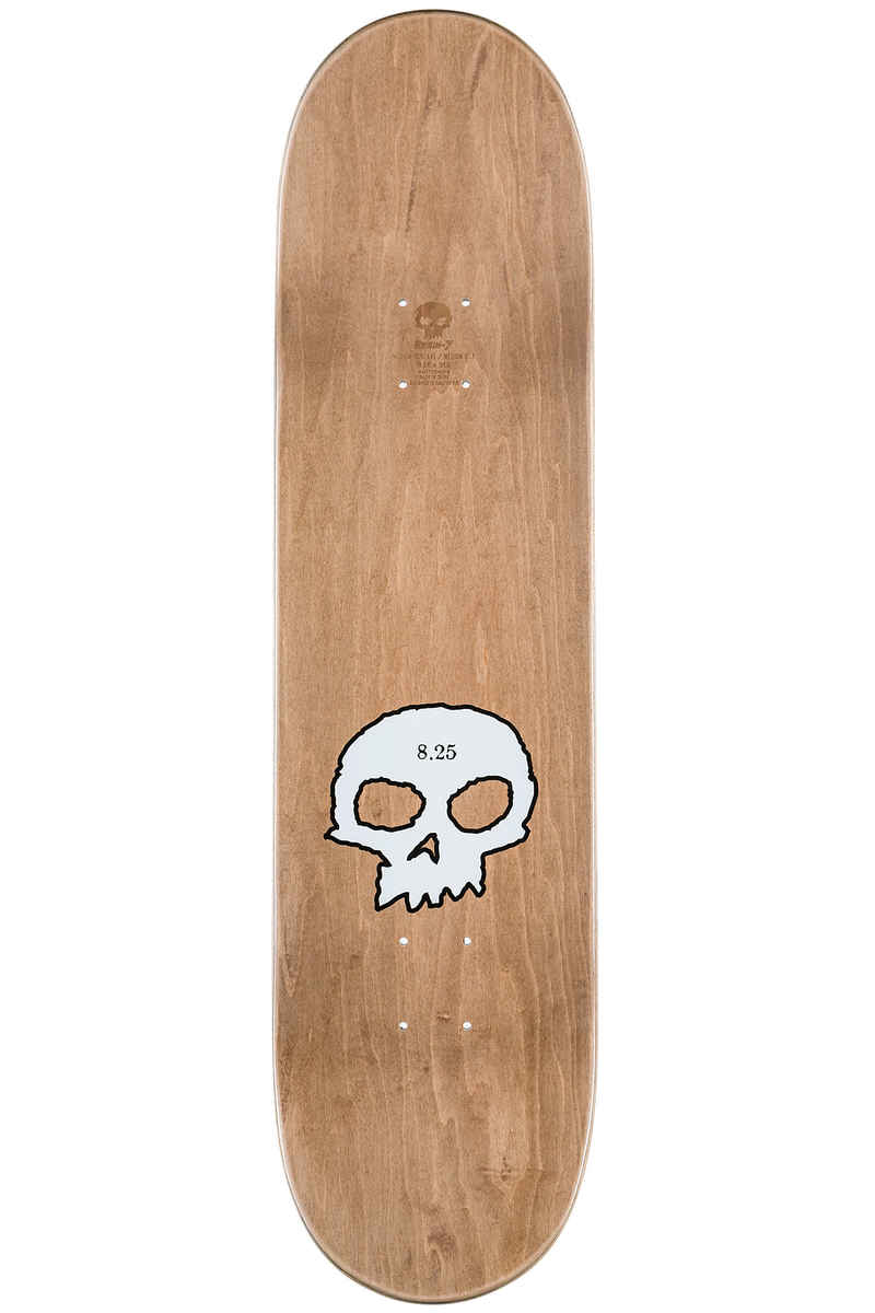 Zero Team Single Skull 8.25" Deck (black perlescent white)