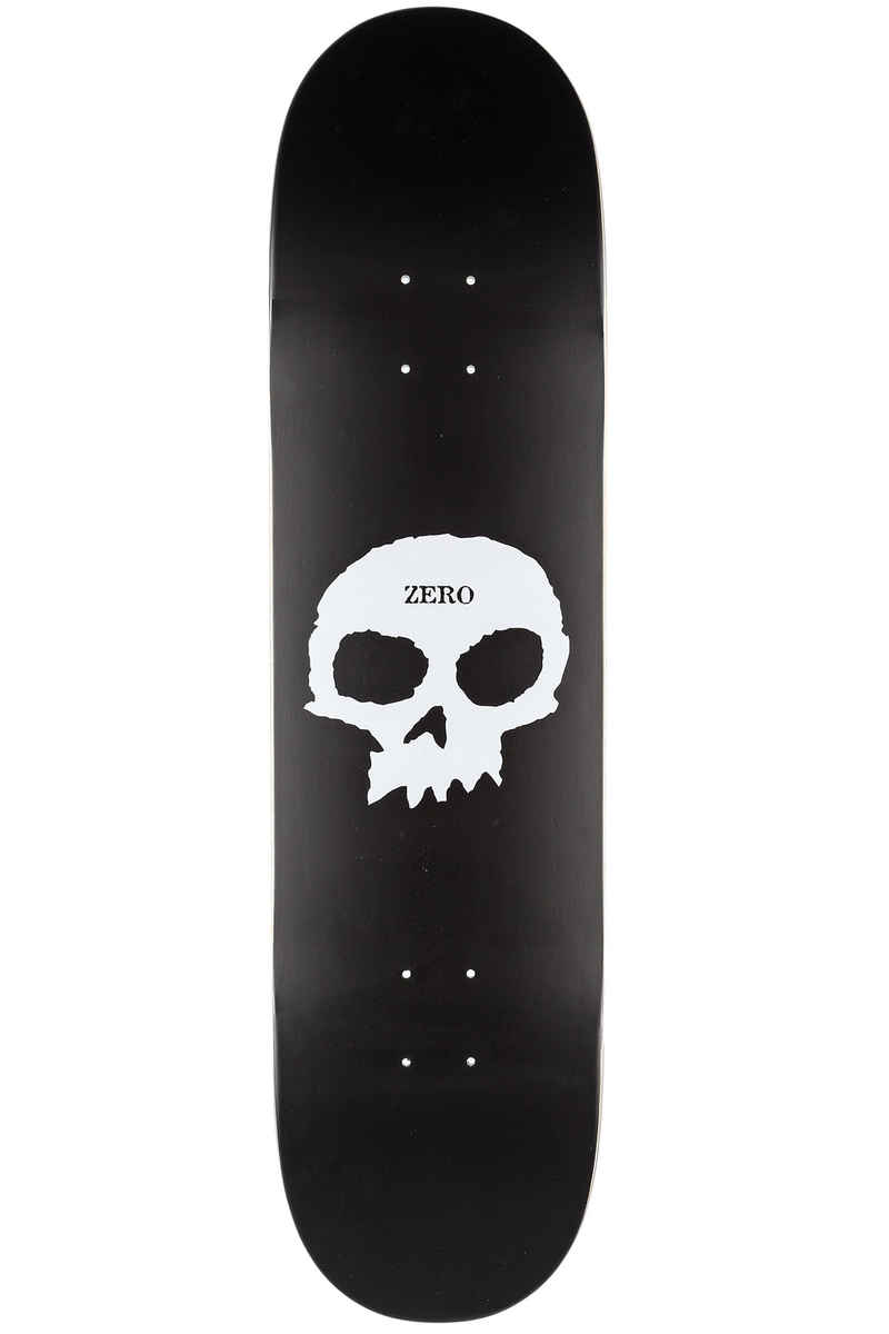 Zero Team Single Skull 8.5" Deck (black perlescent white)