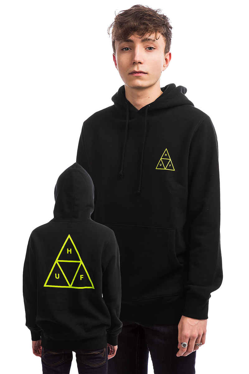 HUF Triple Triangle Hoodie (black gold)