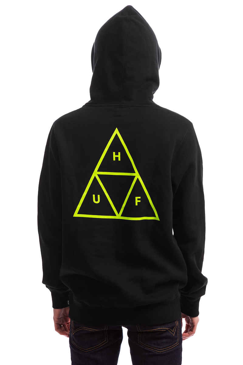 HUF Triple Triangle Hoodie (black gold)