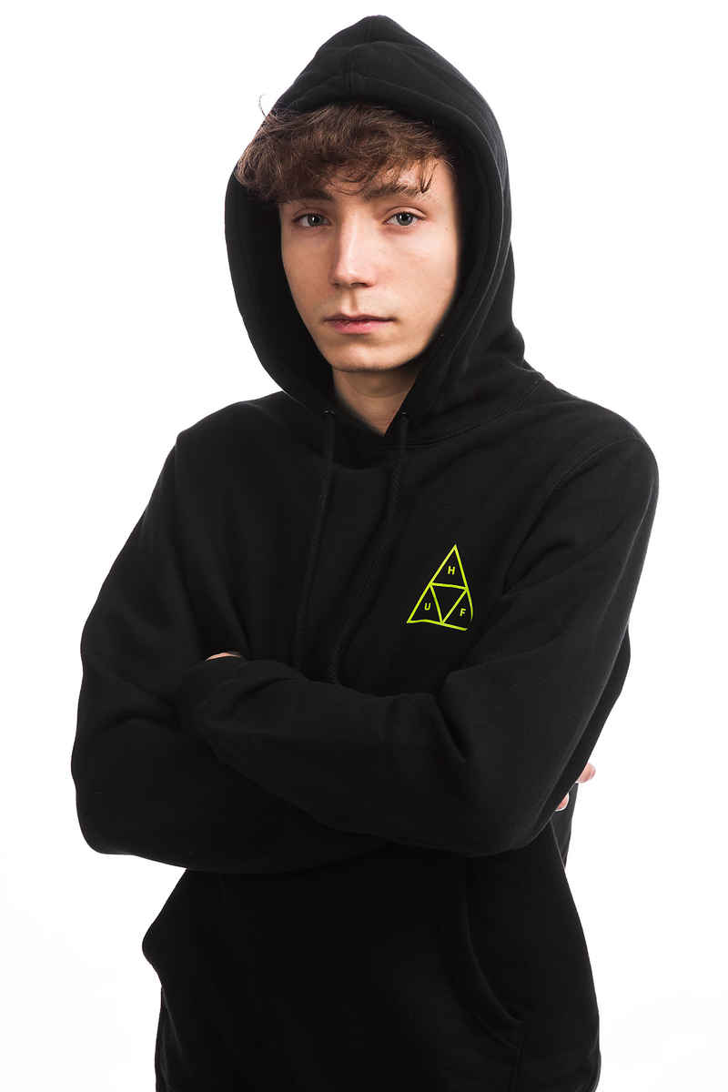 HUF Triple Triangle Hoodie (black gold)