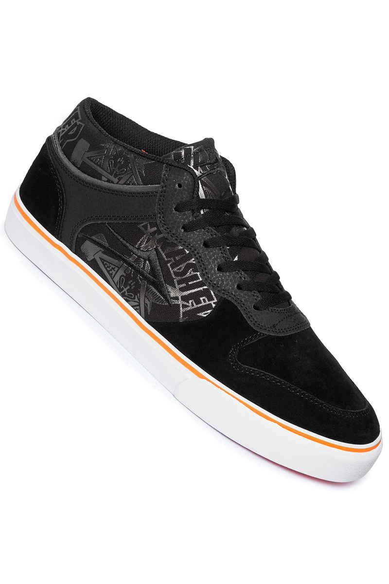 Lakai x Thrasher x Carroll Mid Suede Chaussure (black orange)