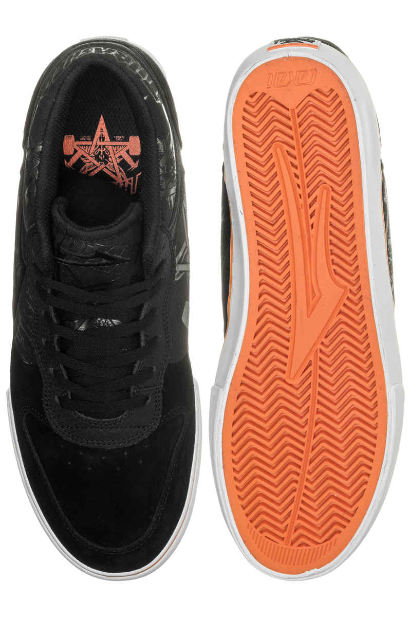 Lakai x Thrasher x Carroll Mid Suede Chaussure (black orange)