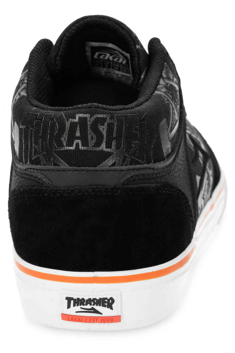 Lakai x Thrasher x Carroll Mid Suede Chaussure (black orange)