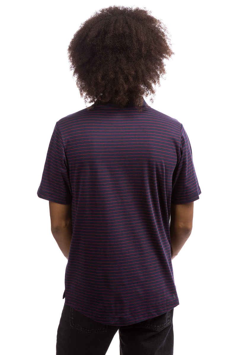 Nike SB Dry Stripe Polo-Shirt (obsidian red crush)