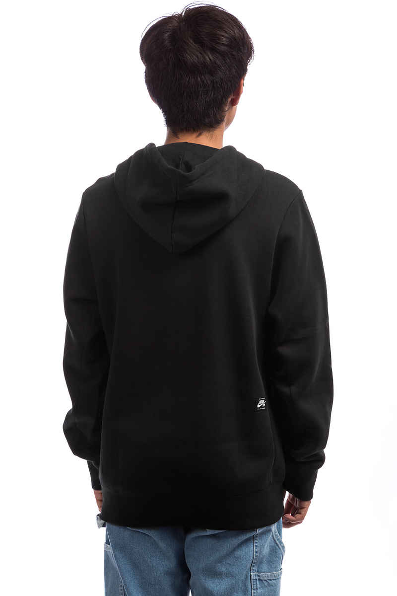 Nike SB Icon Essential Zip-Sweatshirt avec capuchon (black black)