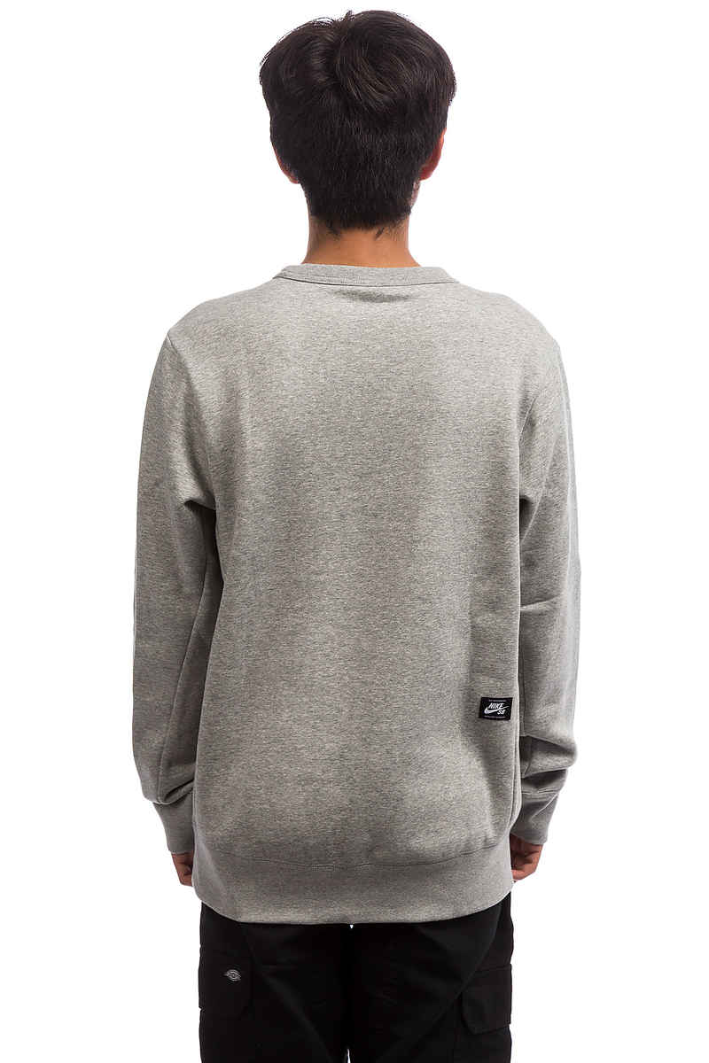 Nike SB Icon Fleece Essential Sweatshirt (dark grey heather black)