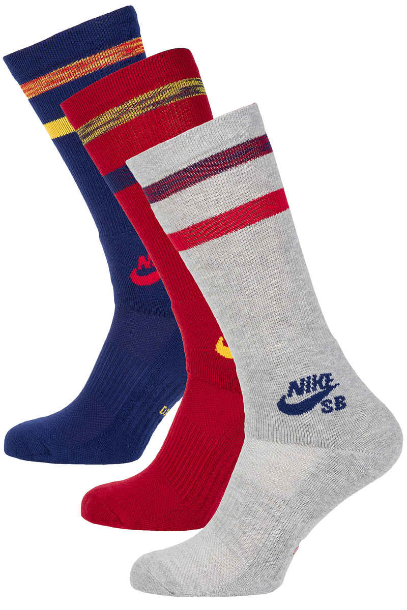 Nike SB Crew Socken US 3-15 (multi-color) 3er Pack