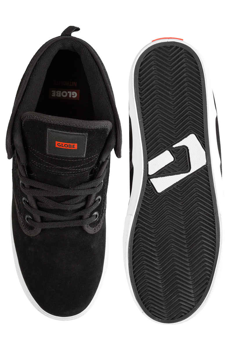 Globe Motley Mid Suede Schoen (black white)