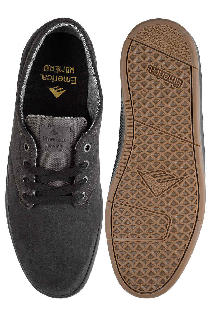 Emerica The Romero Laced Schuh (dark grey black gum)