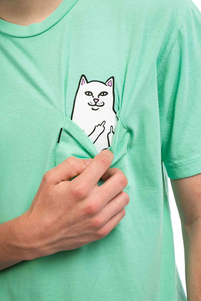RIPNDIP Lord Nermal Pocket T-Shirt (over dyed mint)