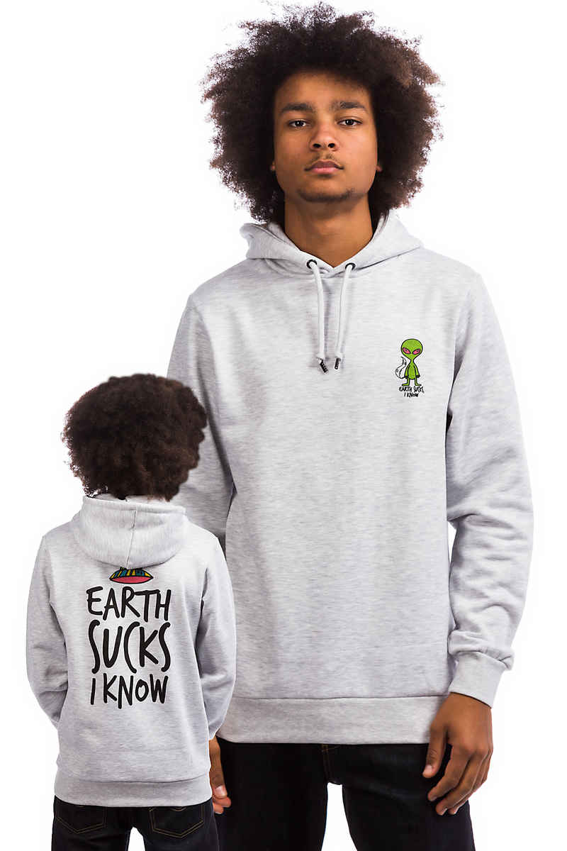 Tealer Earth Sucks Hoodie (grey)