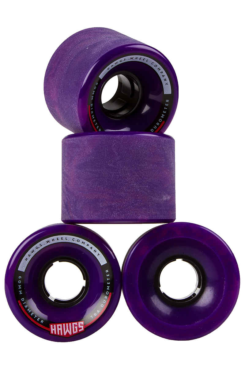 Hawgs Chubby Rueda (pink purple swirl) 60mm Pack de 4 78A