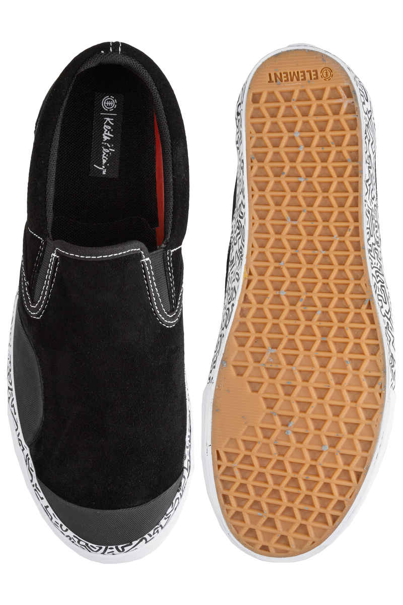 Element KH Spike Slip Shoes (black white)