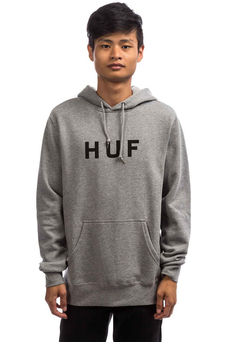 HUF Essentials OG Logo Hoodie (heather grey)