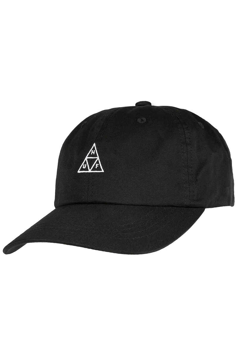 HUF TT Logo Curved Visor Cap (black)