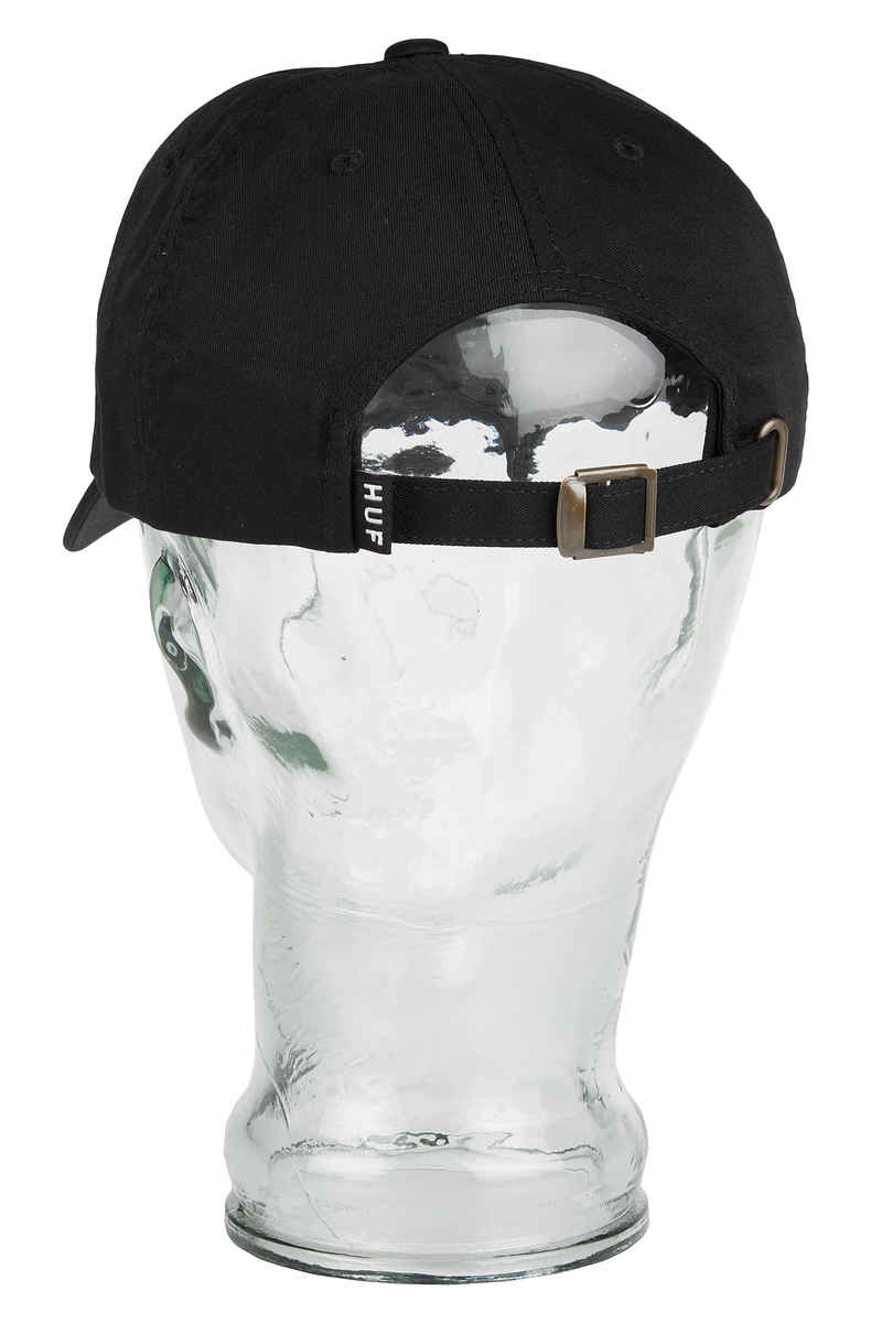 HUF TT Logo Curved Visor Cap (black)