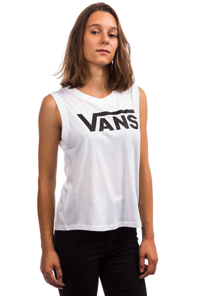 Vans Muscle V Camiseta de tirantes women (white black)