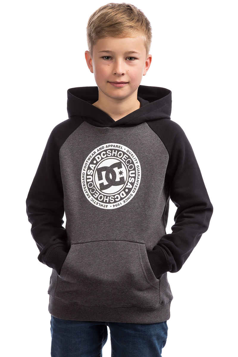 DC Circle Star Raglan Hoodie kids (black charcoal heather)