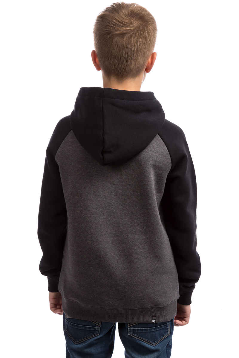 DC Circle Star Raglan Hoodie kids (black charcoal heather)