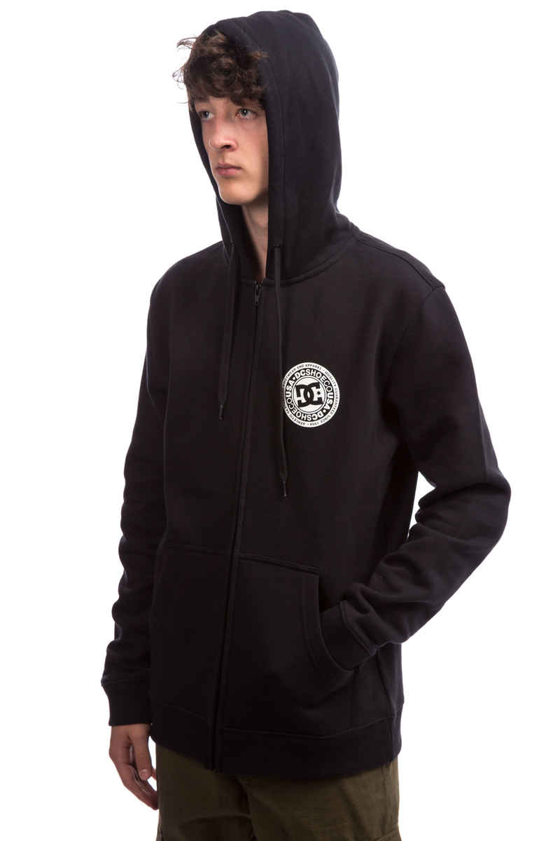 DC Circle Star Zip-Sweatshirt avec capuchon (black)