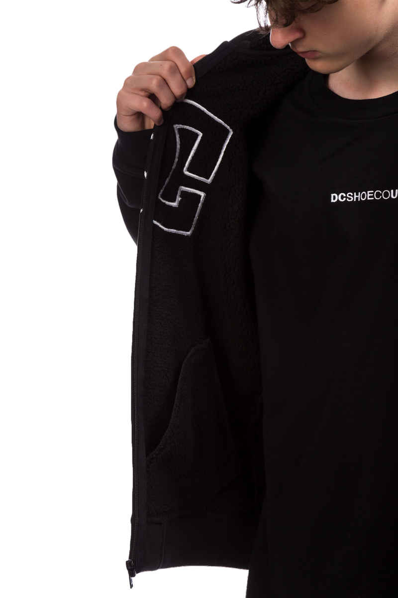 DC New Star Sherpa Zip-Sweatshirt avec capuchon (black)