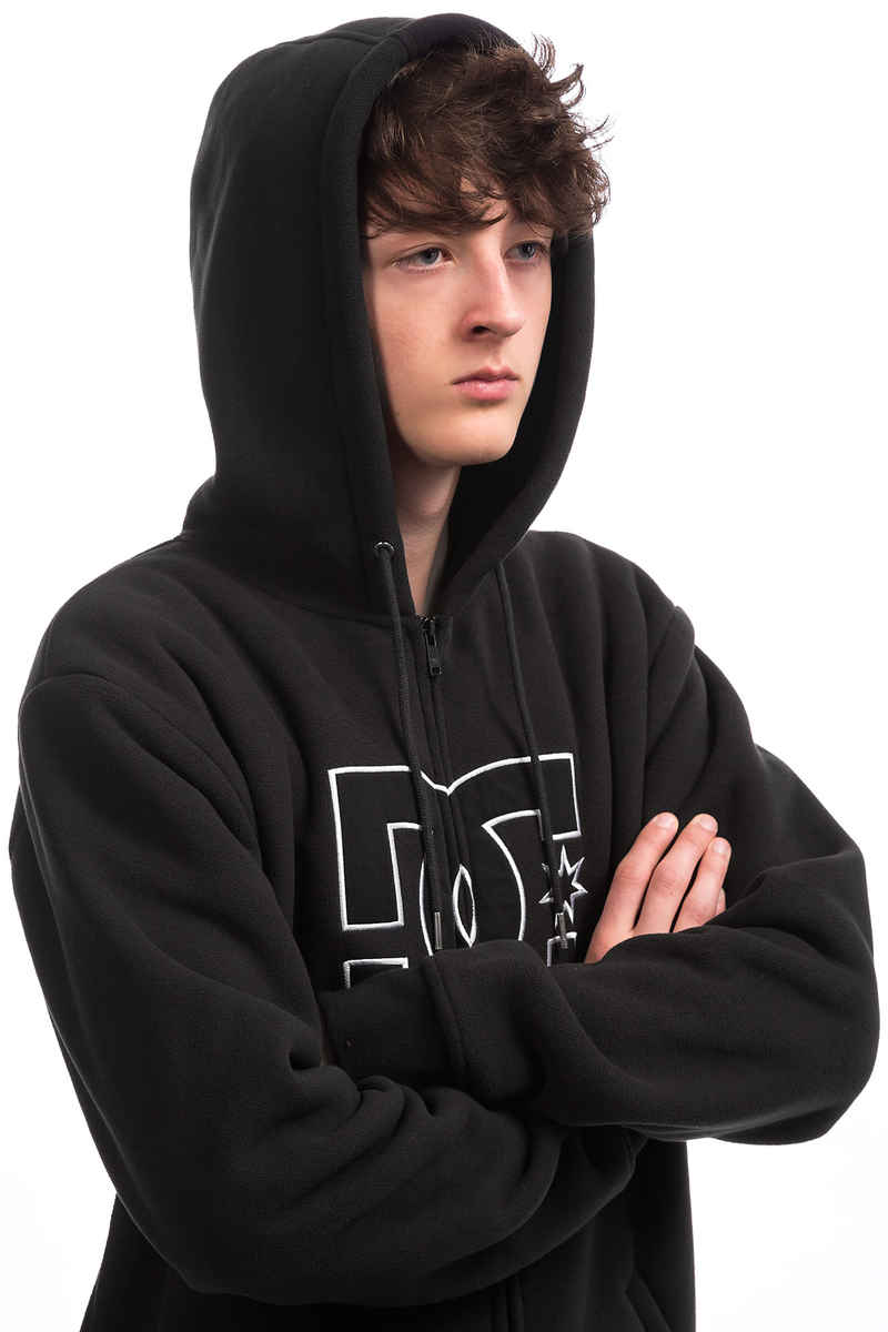 DC New Star Sherpa Zip-Sweatshirt avec capuchon (black)