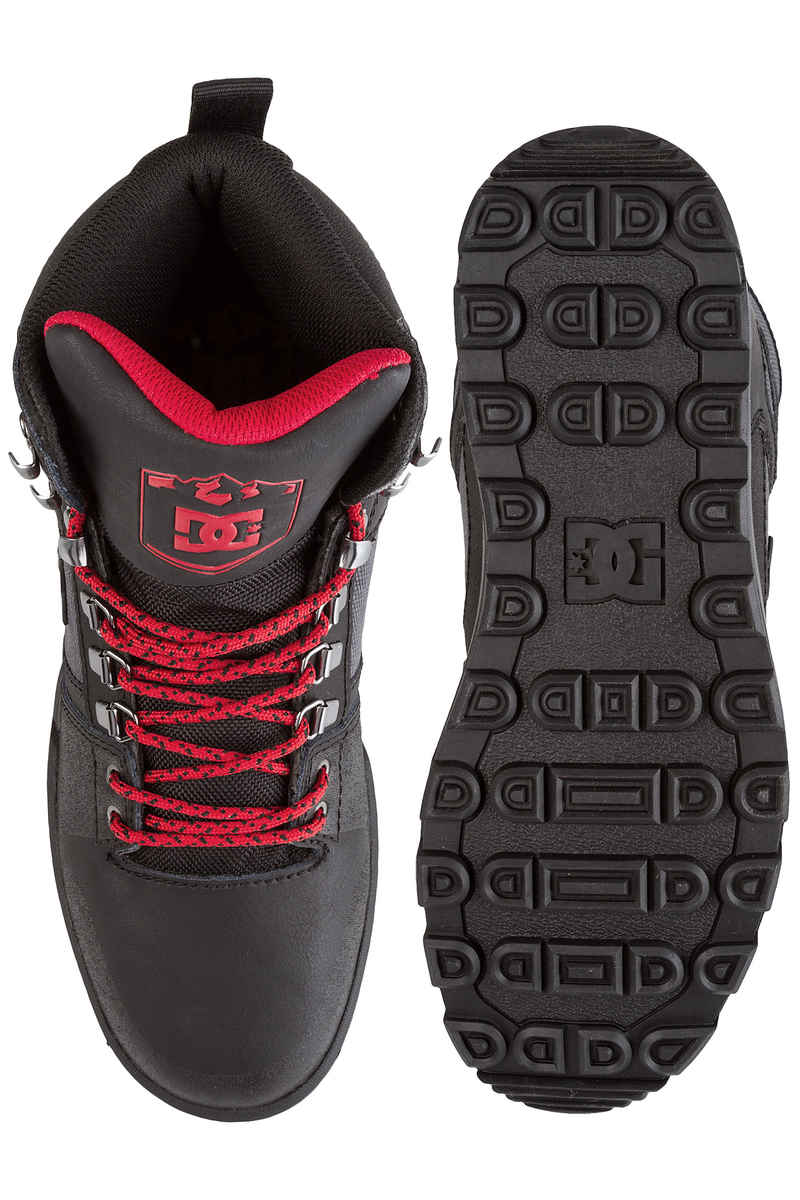 DC Pure High Top WR Boot Schoen (black grey red)