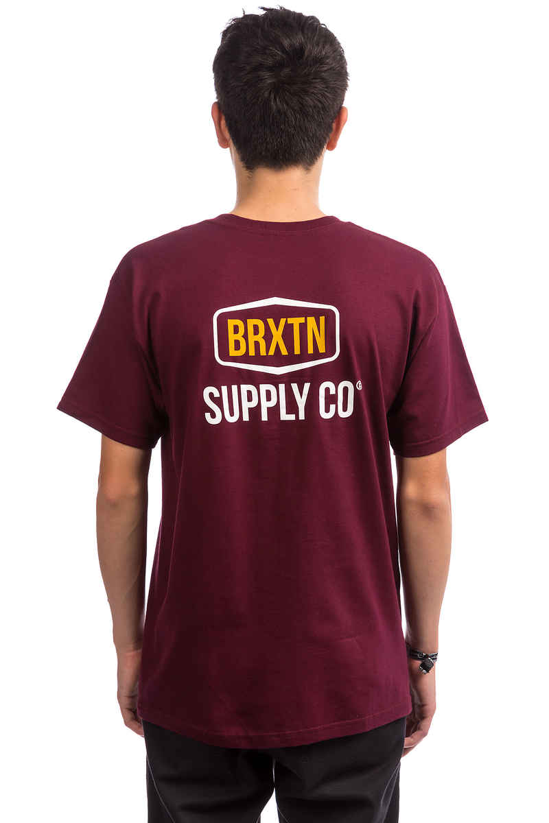 Brixton Slade T-Shirt (burgundy)