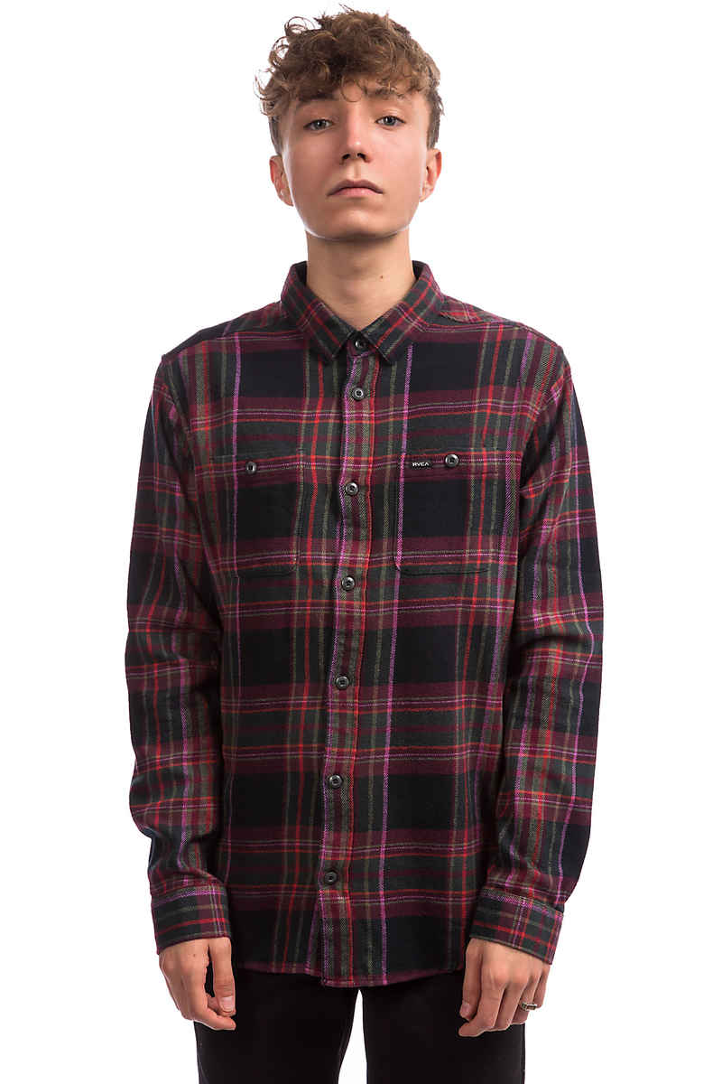 RVCA Ludlow Flannel Chemise (pirate black)