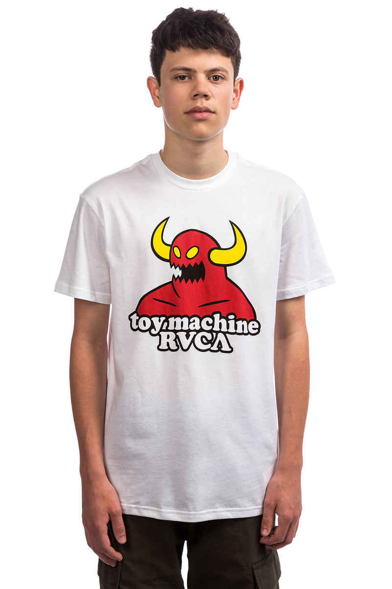 RVCA x Toy Machine Standard T-Shirt (white)