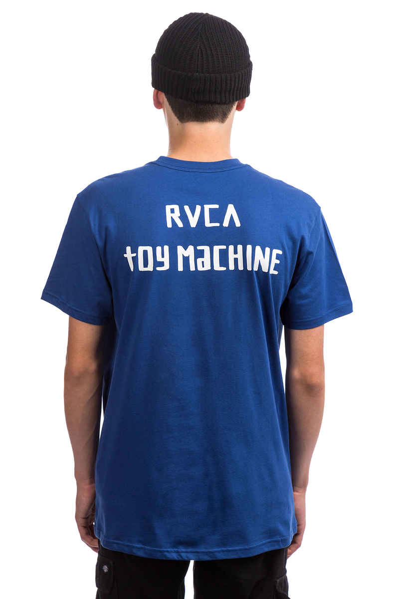 RVCA x Toy Machine Small Standard T-shirt (royal blue)