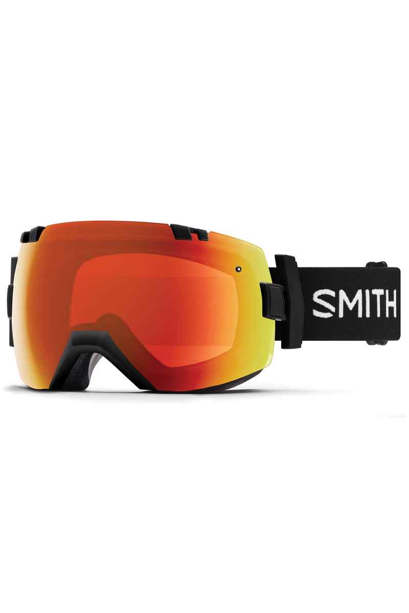 Smith I/OX Black Goggles (sun red mirror storm rose flash) incl. 2ème écran