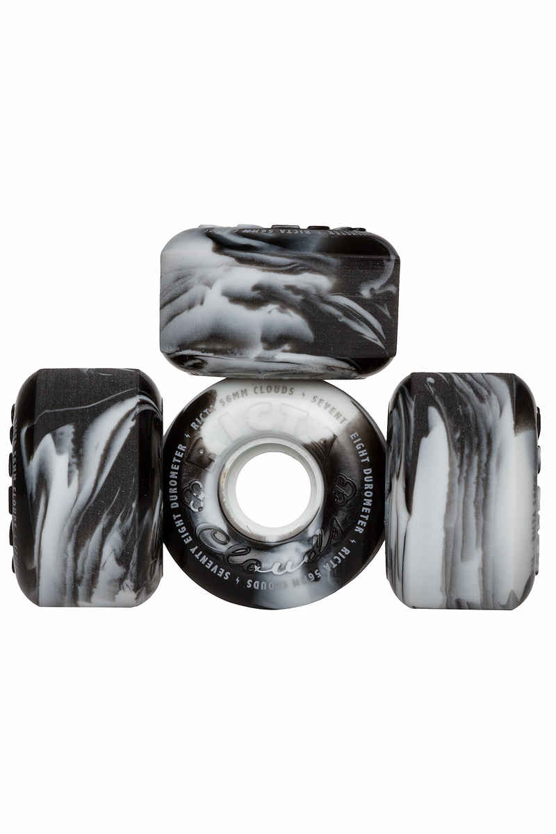 Ricta Clouds Rueda (black white swirl) 56mm Pack de 4 78A
