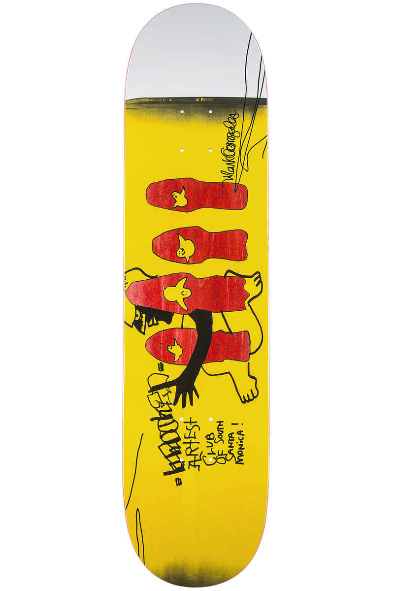 Krooked Gonzales Shapes 8.25" Deck (yellow)