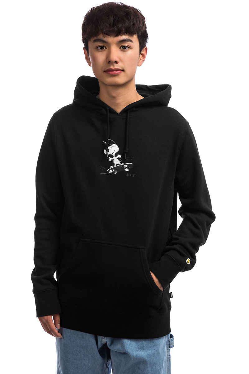 HUF x Peanuts Snoopy Skates Hoodie (black)