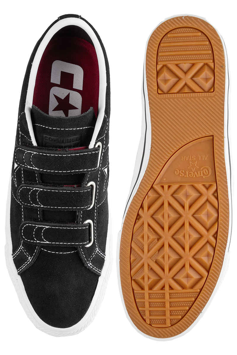 Converse One Star Pro 3V Chaussure (black pomegranate red white)