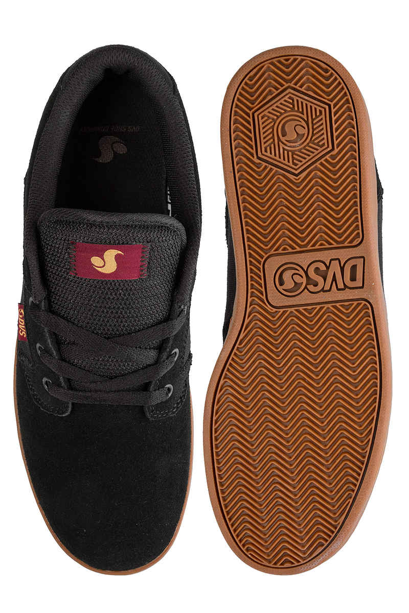DVS Quentin Suede Shoes (black gum port)