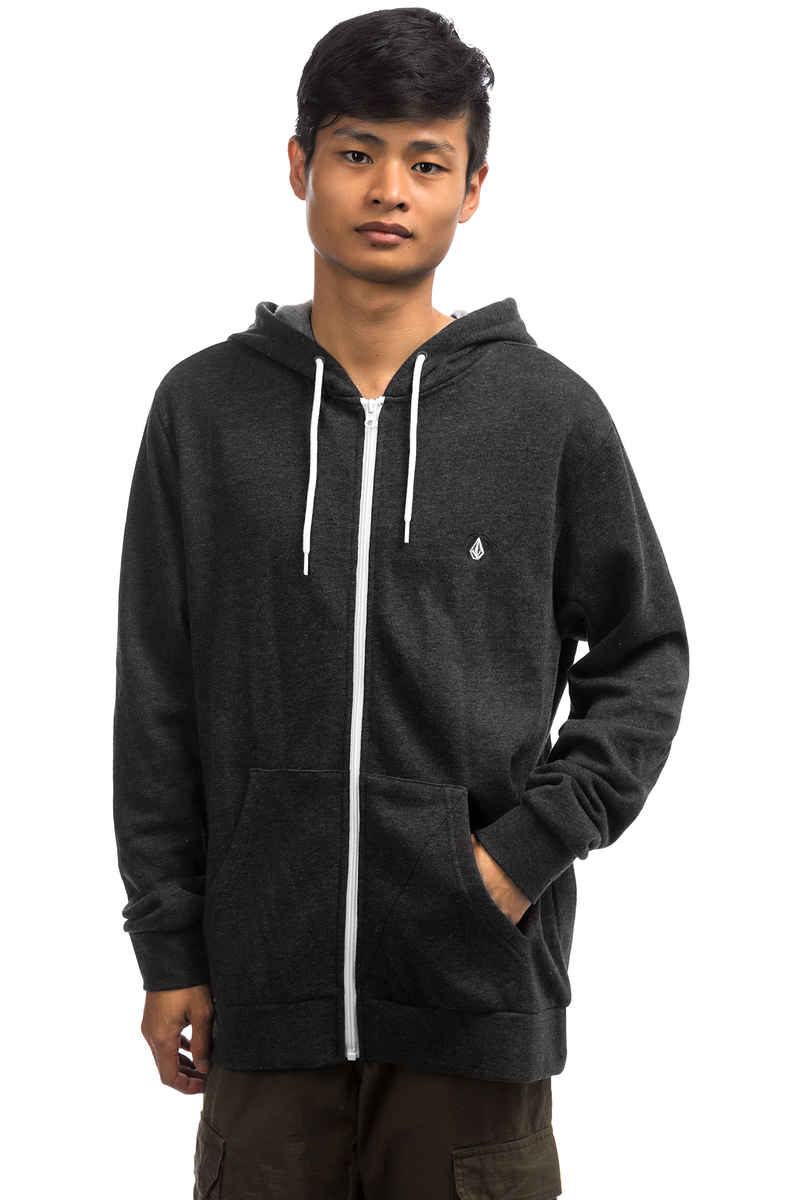 Volcom Iconic Zip-Sweatshirt avec capuchon (heather black)