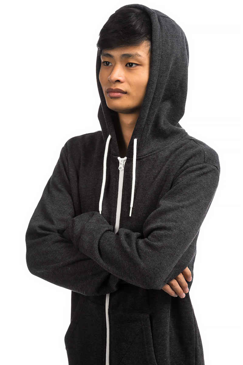 Volcom Iconic Zip-Sweatshirt avec capuchon (heather black)