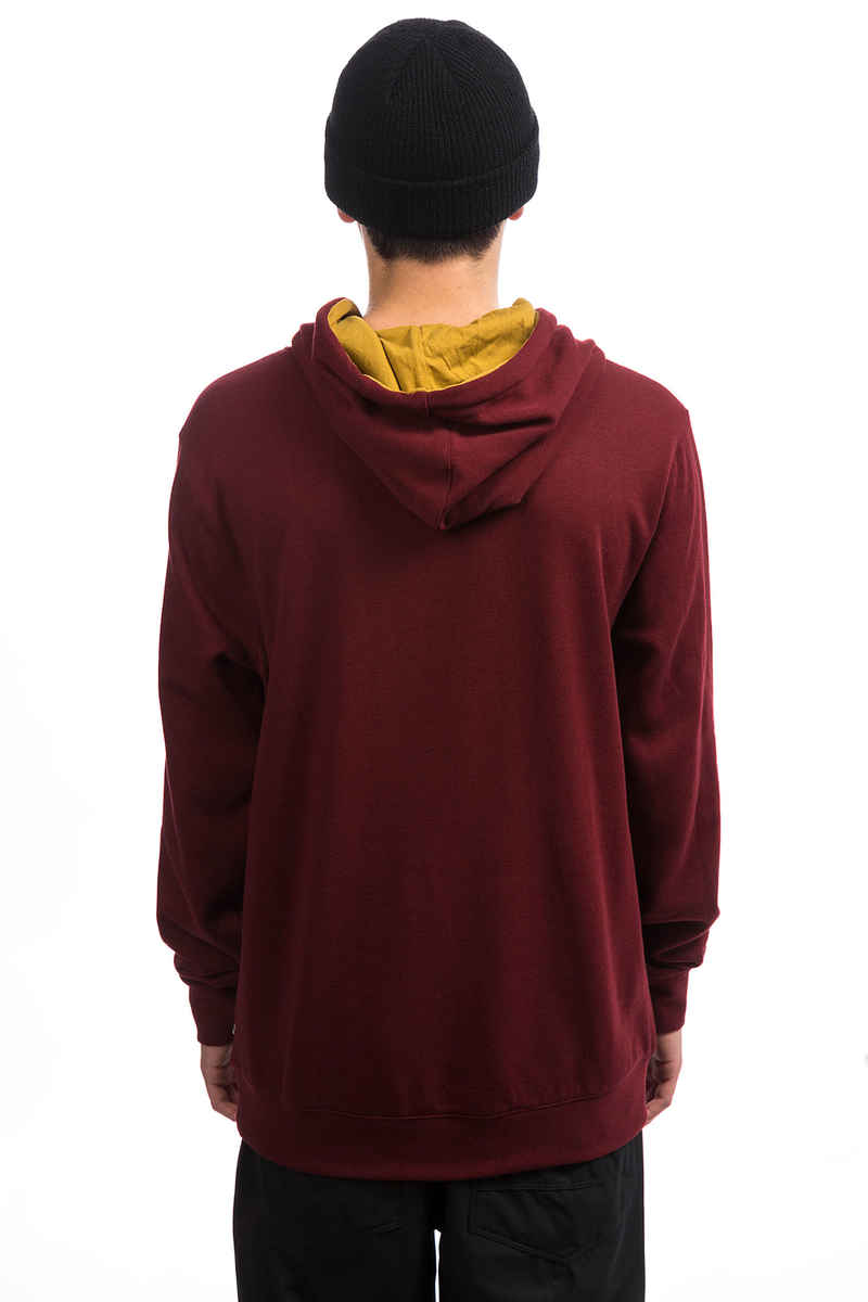 Volcom JLA Felpa Hoodie da snowboard (burnt red)