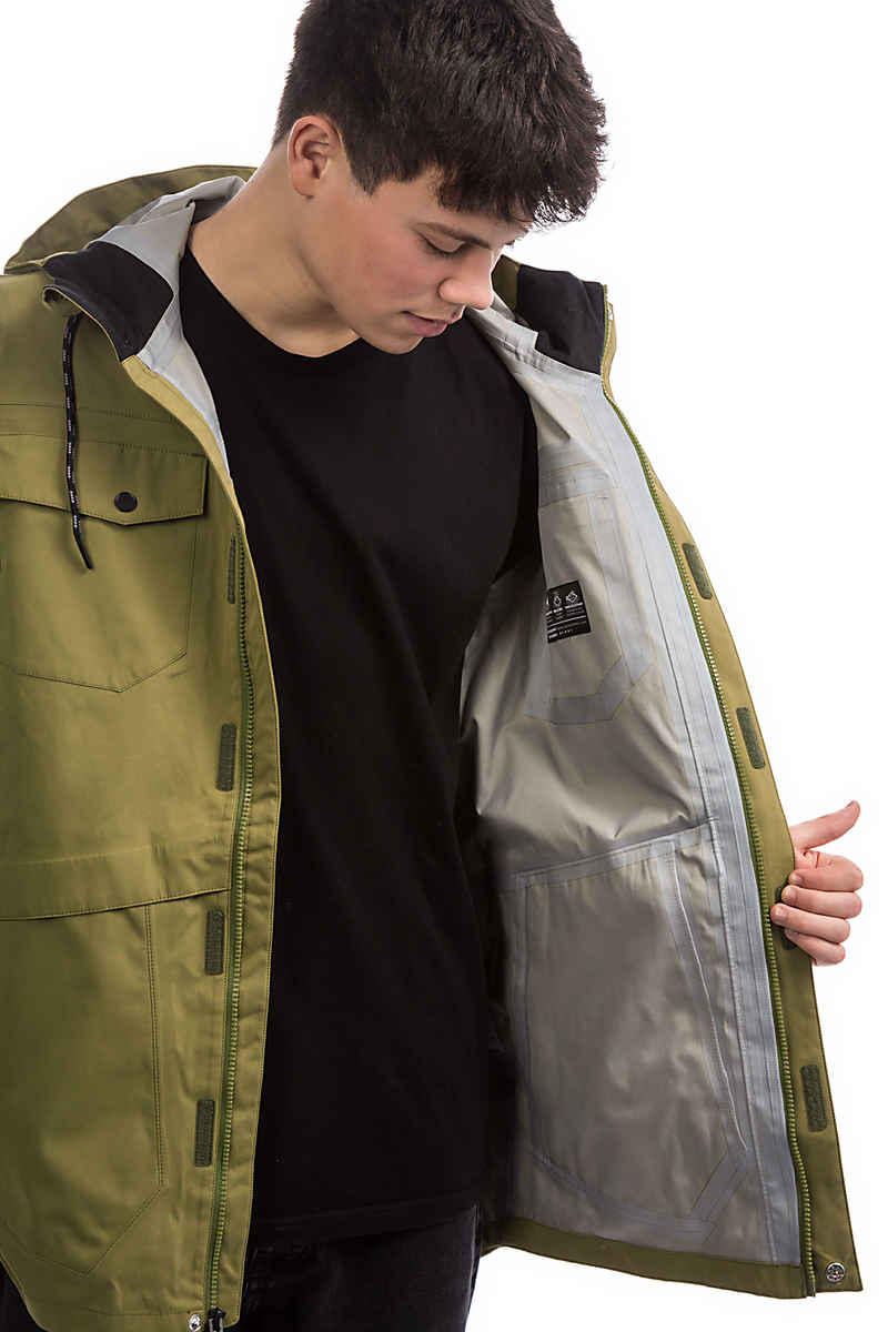 Volcom V.Co 3L Rain Snowboard Jacket (moss)