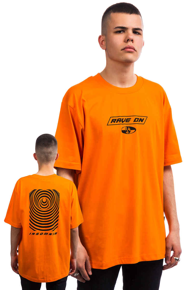 Wasted Paris Rave On T-Shirt (orange ring)