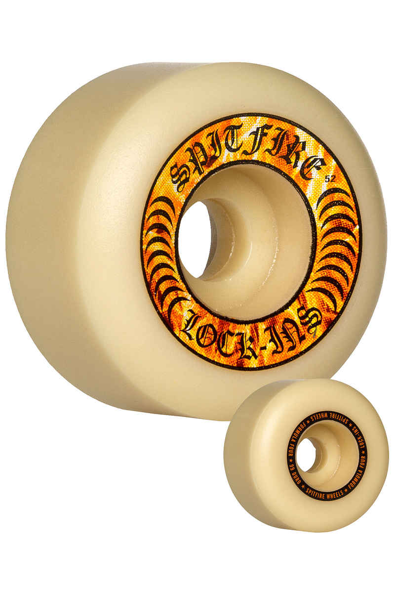 Spitfire Formula Four Hellfire Lock Ins Roue (white) 52mm 99A 4 Pack