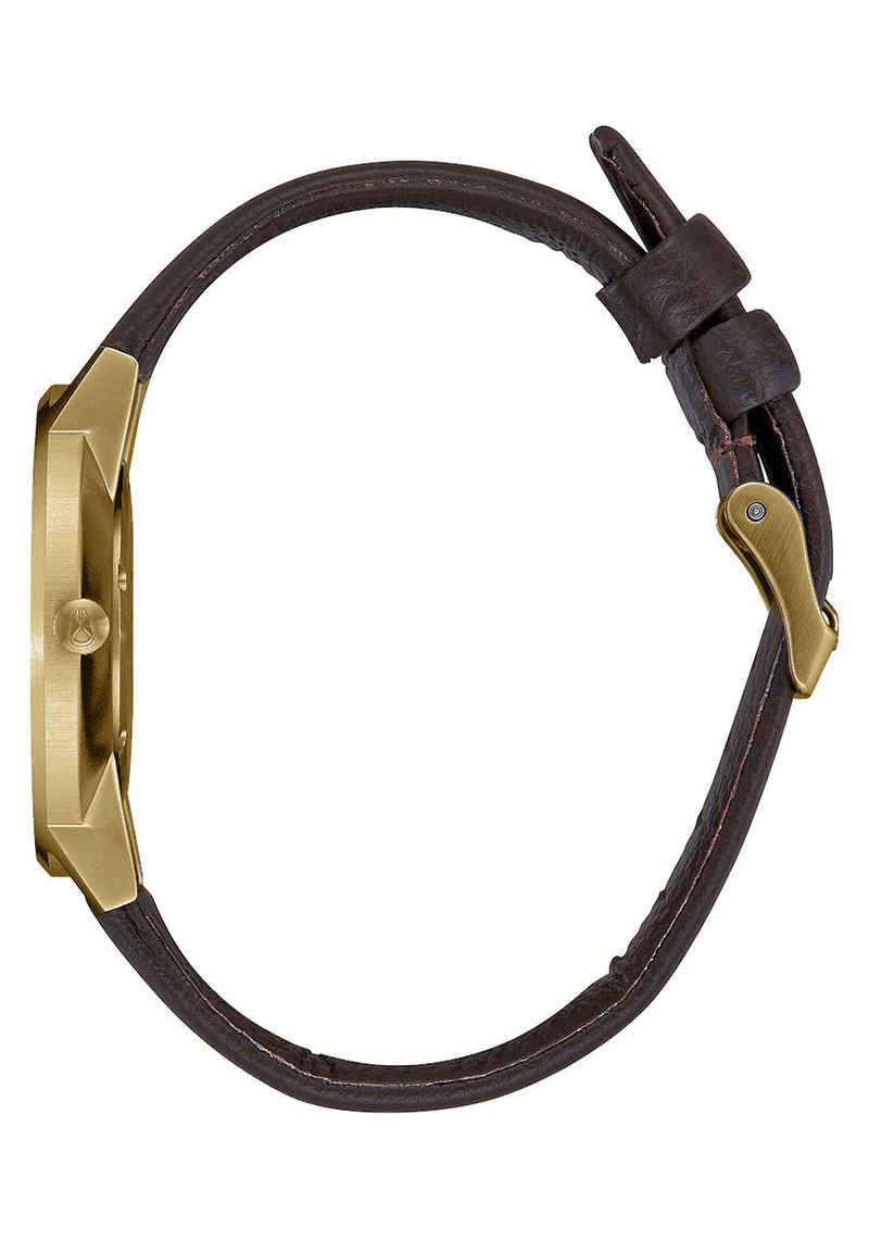 Nixon The Porter Leather Watch (brass black bown)