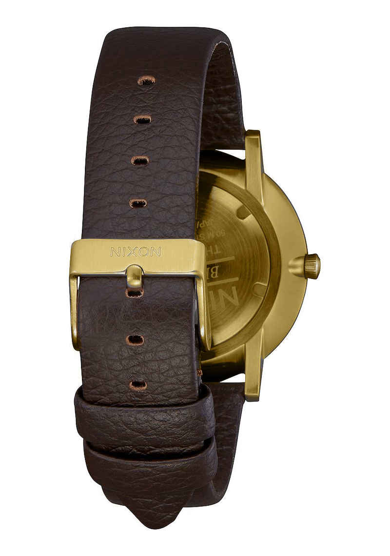 Nixon The Porter Leather Watch (brass black bown)
