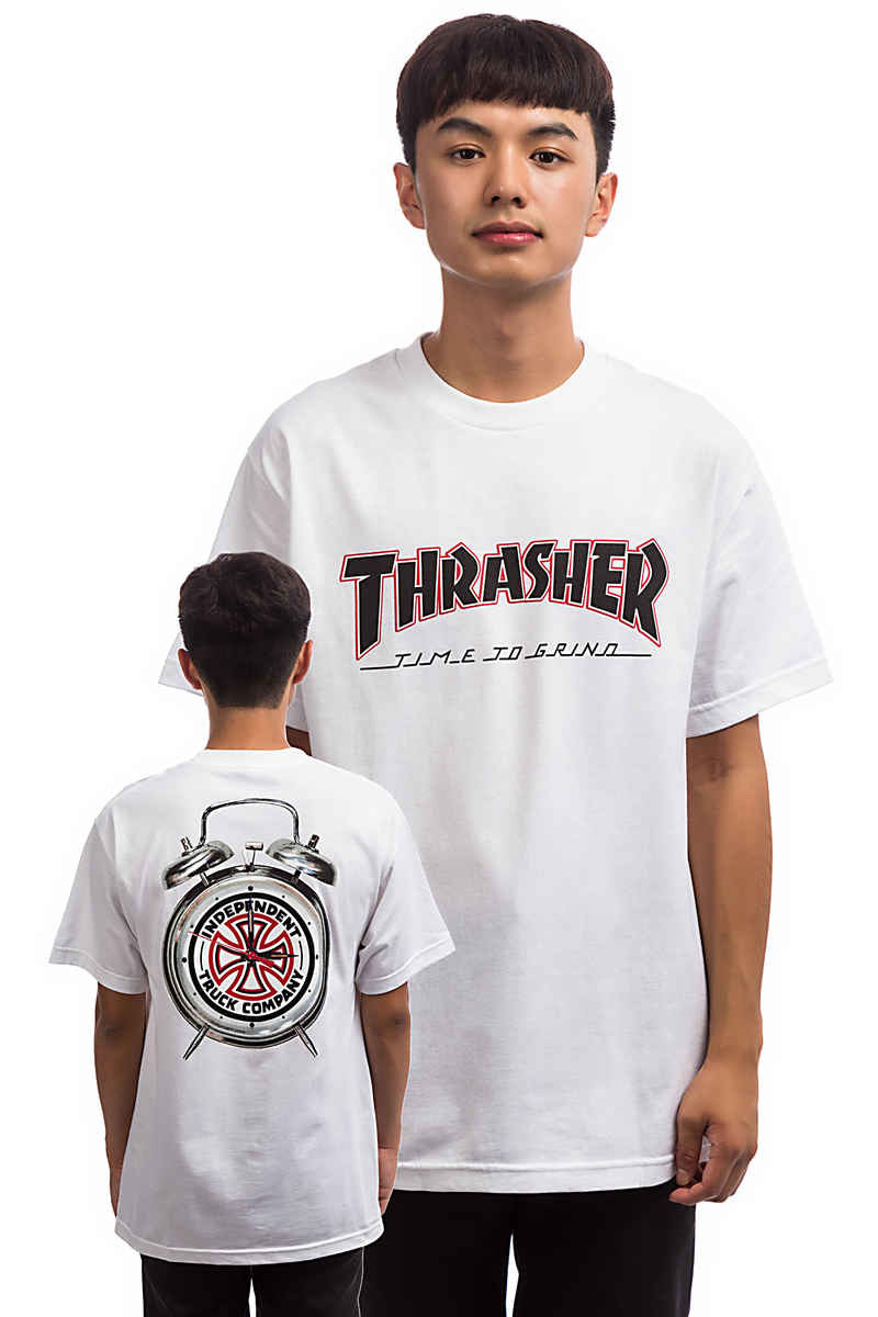 Independent x Thrasher Time To Grind T-Shirt (white)