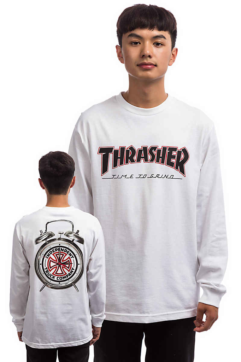 Independent x Thrasher Time To Grind Longsleeve (white)