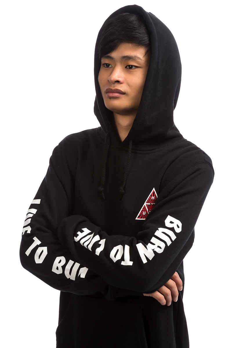 HUF x Spitfire Triangle Sudadera (black)
